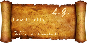 Lucz Gizella névjegykártya